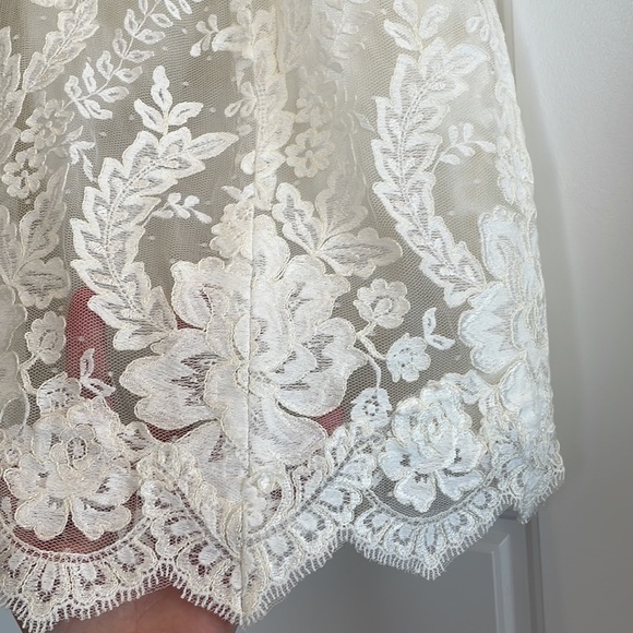 COPY - House of Deane Custom Micro Mini Lace Wedding Dress 32DDD - Picture 4 of 16